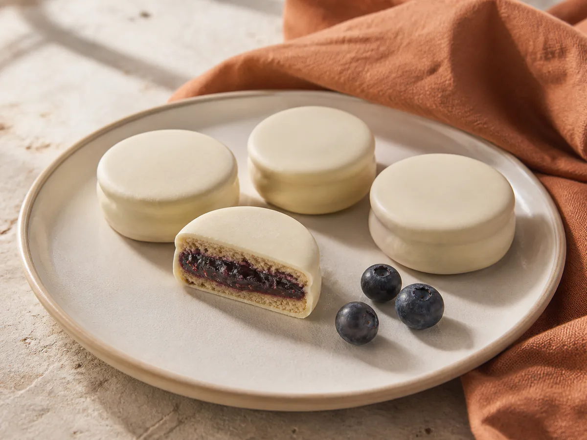 Alfajores de arándanos